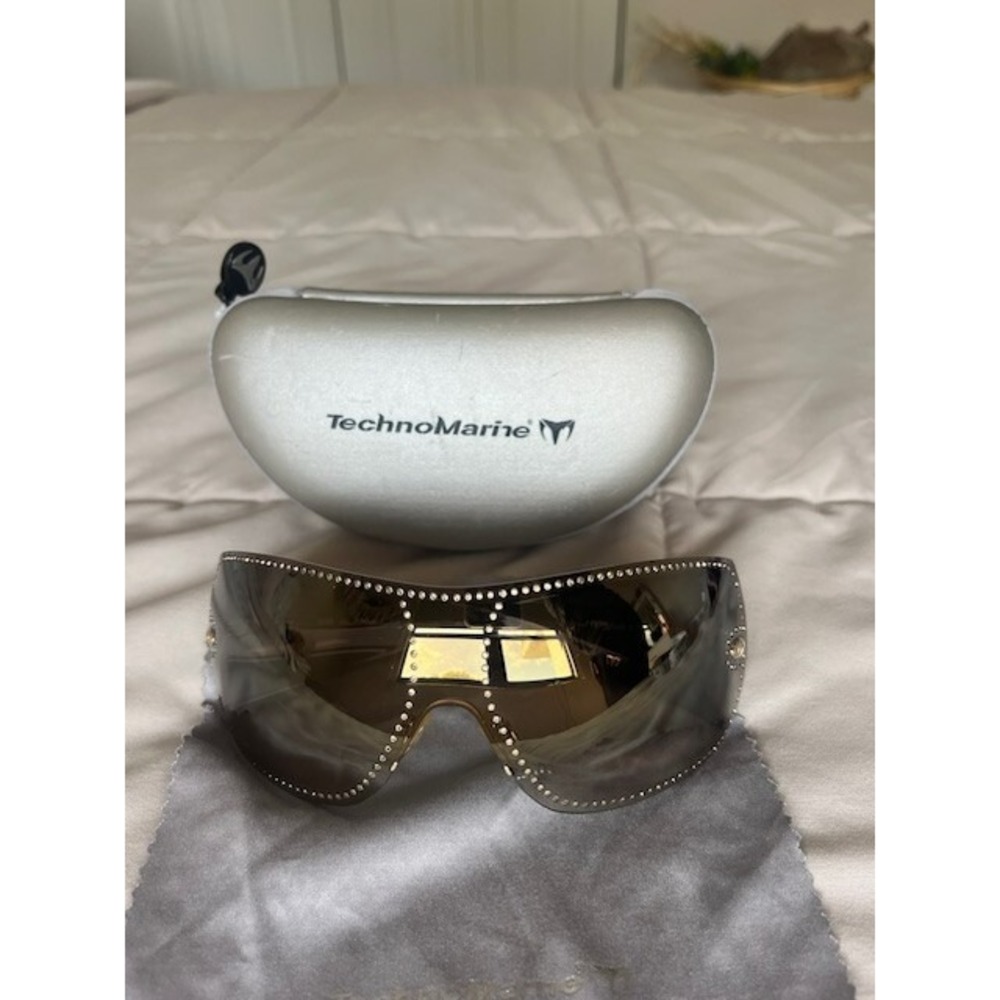 TechnoMarine Sunglasses Diva Col Avana/O 115 Made in Italy Swarovski Accessories